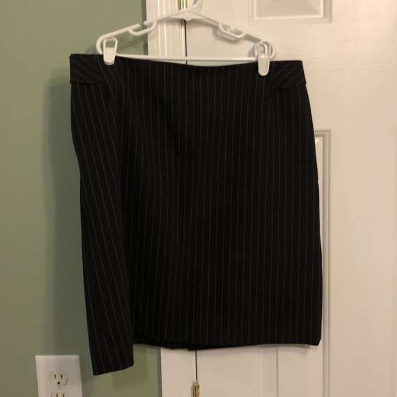 Pinstripe Suit Set with Blazer, Pants and Skirt - Picture 8 of 10